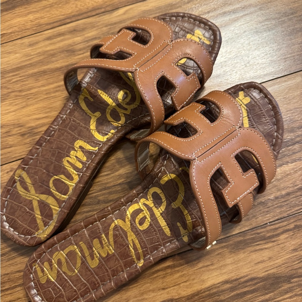 Sam Edelman Tan Slide Sandals